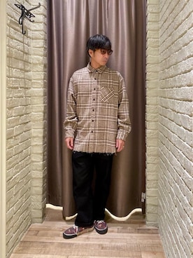 「HYSTERIC GLAMOUR（ヒステリックグラマー）のアイテム（チノパンツ）」を使った、HAMAさん（メンズ・163cm）の秋コーディネート