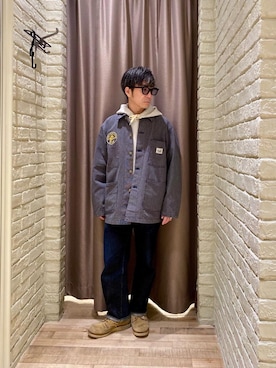 HAMAさん（メンズ・163cm）の冬コーディネート