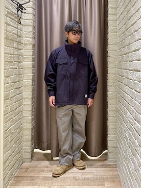 「アイテム（ナイロンジャケット）」を使った、HAMAさん（メンズ・163cm）の秋コーディネート