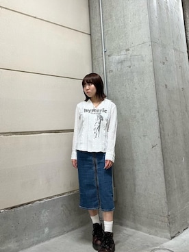 「シャツ 」｜「アイテム（アクセサリー）」を使った、nanahoさん（レディース・149cm）の夏コーディネート