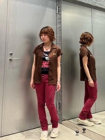 【ヒステリックグラマー】 VIXEN GIRLジャカード キャミソール HYSTERIC GLAMOUR（ヒステリックグラマー）の「VIXEN GIRLジャ