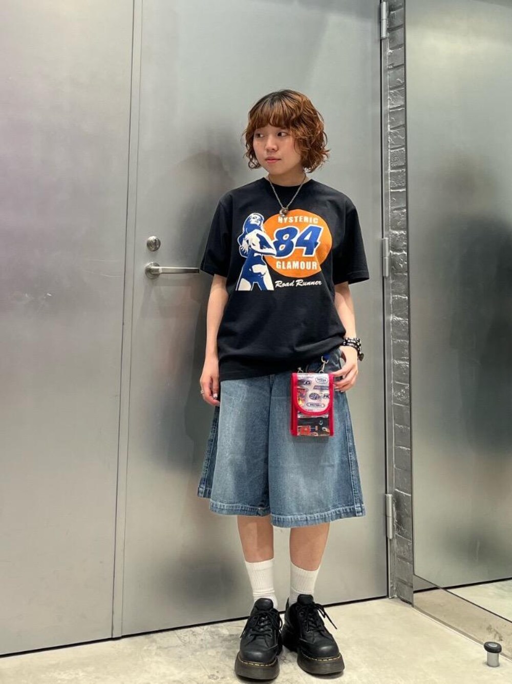 ヒステリックグラマー　HYS柄　モバイル　ポーチ HYSTERIC GLAMOUR（ヒステリックグラマー）の「SUPER-HYS柄 モバイル