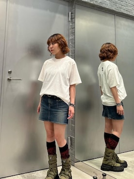 「アイテム（スカート）」を使った、nanahoさん（レディース・149cm）の夏コーディネート