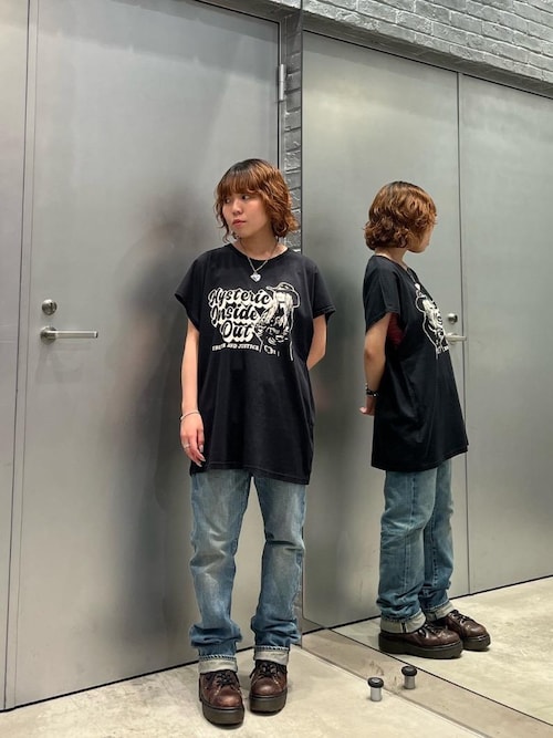 HYS SP加工 スリムストレートデニムパンツ（デニムパンツ