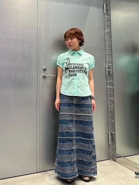 「シャツ 」｜nanahoさん（レディース・149cm）の夏コーディネート