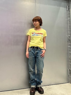 HYSTERIC GLAMOURのTシャツ/カットソー（イエロー系）を使った