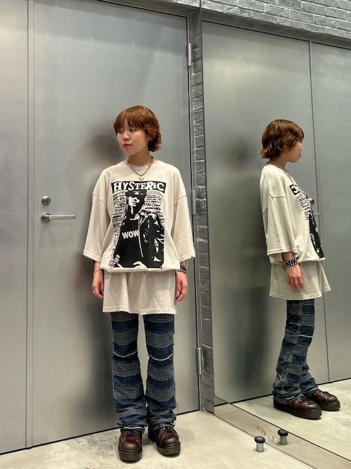 ヒステリックグラマー　スクラッチフレアデニムパンツ34インチ スクラッチフレアデニムパンツ|HYSTERIC GLAMOUR MEN | HYSTERIC