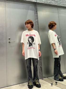 「HYSTERIC GLAMOUR（ヒステリックグラマー）のアイテム」を使った、nanahoさん（レディース・149cm）の夏コーディネート