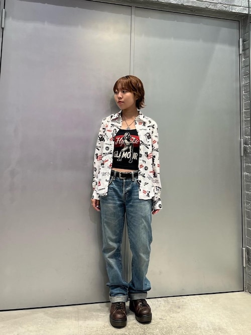 HYSTERIC GLAMOUR グレー キャミソール HYSTERIC GLAMOUR（ヒステリックグラマー）の「CHEAP THRILLS
