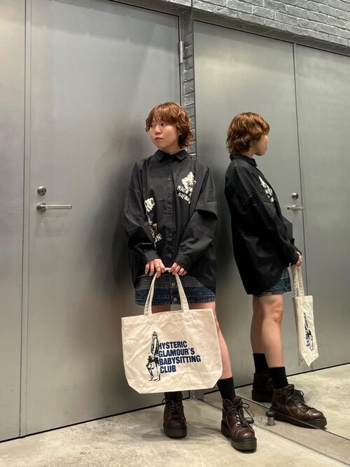 M.H　新品タグ付　ヒステリックグラマーエコバッグ トートバッグ 黒 HYSTERIC GLAMOUR（ヒステリックグラマー）の「WICKED ALL GOOD