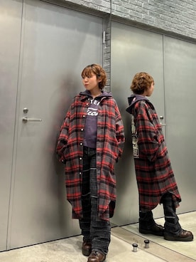 「HYSTERIC GLAMOUR（ヒステリックグラマー）のアイテム（ワンピース/ドレス）」を使った、nanahoさん（レディース・149cm）の秋コーディネート