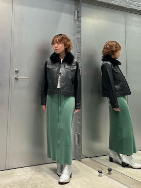 「アイテム（ブーツ、シルバー系）」を使った、nanahoさん（レディース・149cm）の秋コーディネート