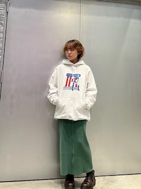 「HYSTERIC GLAMOUR（ヒステリックグラマー）のアイテム（パーカー）」を使った、nanahoさん（レディース・149cm）の秋コーディネート