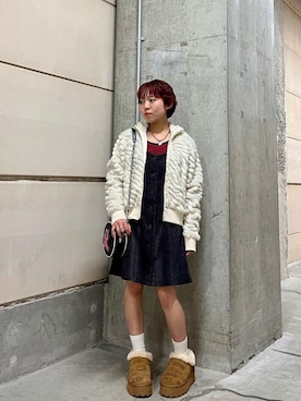 「HYSTERIC GLAMOUR（ヒステリックグラマー）のアイテム」を使った、nanahoさん（レディース・149cm）の秋コーディネート