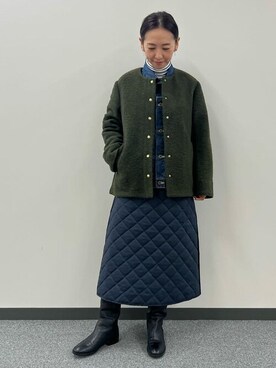 「Lee（リー）のアイテム（ジャケット/アウター）」を使った、mayumiさん（レディース・160cm）の秋コーディネート