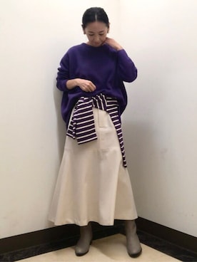 「フレンチ」｜mayumiさん（レディース・160cm）の秋コーディネート