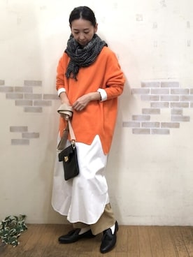 「Glen Prince（グレンプリンス）のアイテム」を使った、mayumiさん（レディース・160cm）の冬コーディネート