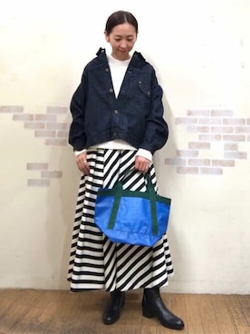 「Lee（リー）のアイテム（ジャケット/アウター）」を使った、mayumiさん（レディース・160cm）の冬コーディネート