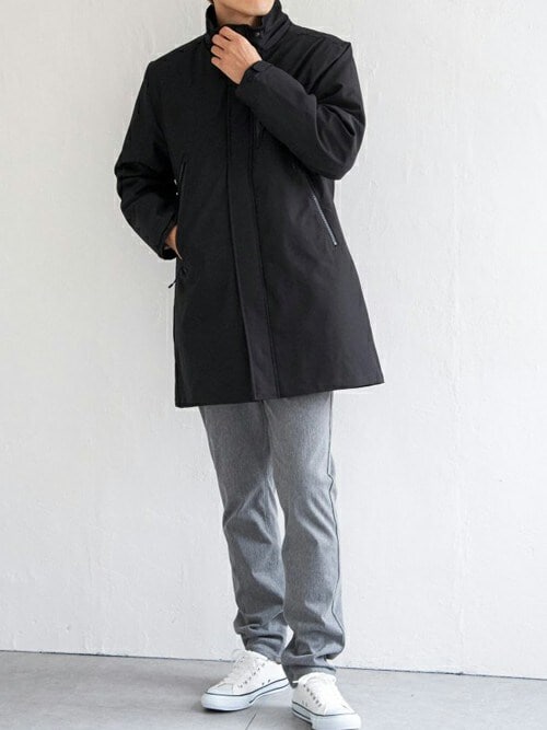 撥水】sorona(R) 3WAYロングコート（マウンテンパーカー）｜ikka