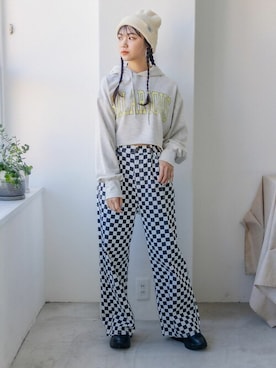 「アイテム（チノパンツ、その他）」を使った、repipi_armarioさん（レディース・158cm）の冬コーディネート