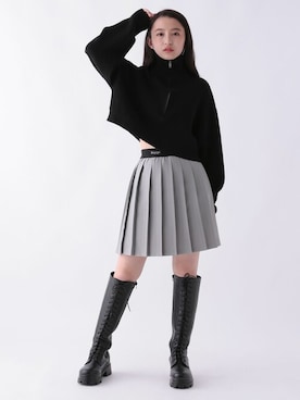 「ショッピング」｜「アイテム（ブーツ）」を使った、repipi_armarioさん（レディース・156cm）の冬コーディネート