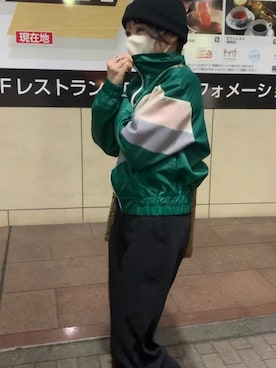「Blue Standard （ブルースタンダード）のアイテム」を使った、るいさん（レディース・151cm）の冬コーディネート