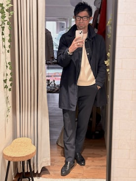 「アイテム（ジャケット/アウター）」を使った、COSUCOJI代表小杉光司さん（メンズ・175cm・50代）の秋コーディネート