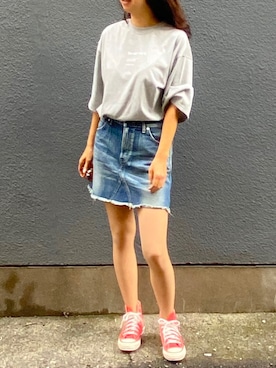 「ハイカット」｜「アイテム（その他）」を使った、MaKiさん（レディース・160cm）の夏コーディネート