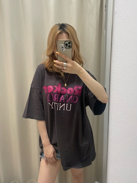 「ROGER AND RAW（ロジャーアンドロウ）のアイテム」を使った、ROGER AND RAW STAFFさん（レディース・152cm）の夏コーディネート