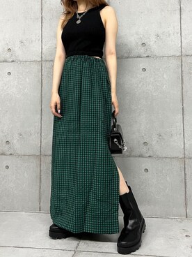 「ROGER AND RAW（ロジャーアンドロウ）のアイテム」を使った、ROGER AND RAW STAFFさん（レディース・160cm）の秋コーディネート