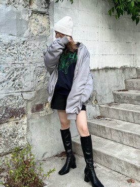 「ROGER AND RAW（ロジャーアンドロウ）のアイテム」を使った、ROGER AND RAW STAFFさん（レディース・160cm）の秋コーディネート