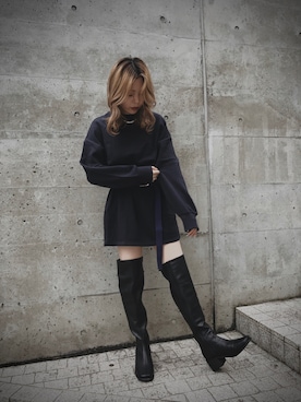 「ROGER AND RAW（ロジャーアンドロウ）のアイテム」を使った、ROGER AND RAW STAFFさん（レディース・160cm）の秋コーディネート