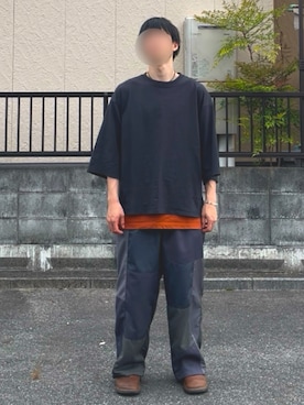 「パッチワーク」｜やまね(社会人コーデ)さん（メンズ・170cm）の春コーディネート