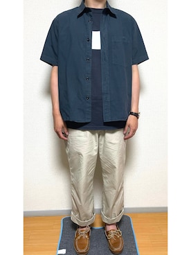 「ポールスミス」｜「アイテム（アナログ腕時計）」を使った、やまね(社会人コーデ)さん（メンズ・170cm）の夏コーディネート