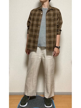 「WHITE LINE（ホワイトライン）のアイテム」を使った、やまね(社会人コーデ)さん（メンズ・170cm）の秋コーディネート
