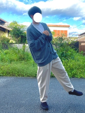 「epnok」｜「アイテム（スリッポン）」を使った、たかやさん（メンズ・179cm）の秋コーディネート