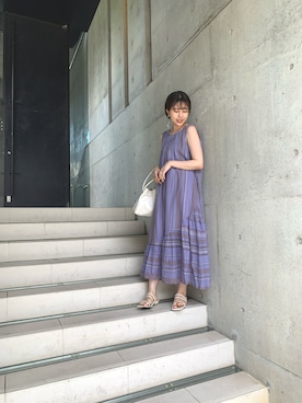 「cepo.」｜「アイテム（シャツワンピース）」を使った、ito  nanaseさん（レディース・161cm）の夏コーディネート