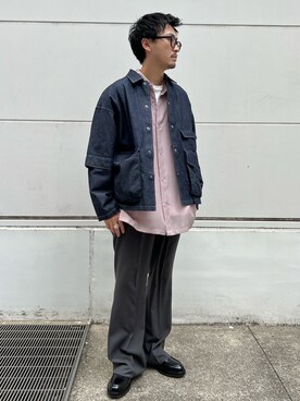 「PUBLIC TOKYO（パブリックトウキョウ）のアイテム（ブルゾン）」を使った、takushi nomuraさん（メンズ・173cm）の春コーディネート