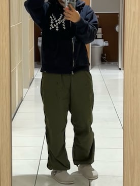「カーキパンツ」｜ひな©︎さん（レディース・159cm・20代）の夏コーディネート