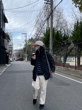 「Oriens JOURNAL STANDARD（オリエンス ジャーナルスタンダード）のアイテム（ジャケット/アウター）」を使った、ひな©︎さん（レディース・159cm）の冬コーディネート