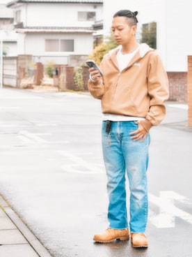 「stussy」｜おまめくんさん（メンズ・171cm）の秋コーディネート