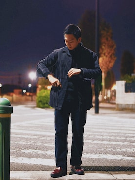 おまめくんさん（メンズ・170cm）の冬コーディネート