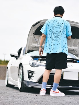 おまめくんさん（メンズ・170cm）の夏コーディネート