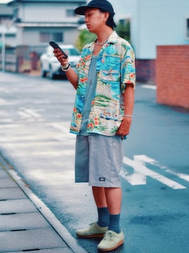 「アイテム（その他シューズ）」を使った、おまめくんさん（メンズ・171cm・20代）の夏コーディネート