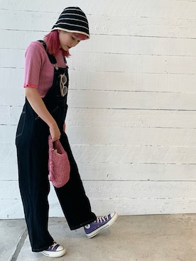 「fredy repit（フレディレピ）のアイテム」を使った、有坂采夏さん（レディース・160cm）の春コーディネート