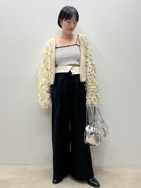 「アイテム（ボストンバッグ）」を使った、minamiさん（レディース・155cm）の夏コーディネート