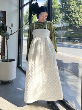 「マキシ」｜「アイテム（ブーツ）」を使った、minamiさん（レディース・155cm）の秋コーディネート