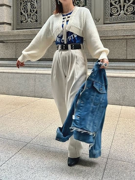 key🕊さん（レディース・158cm）の春コーディネート