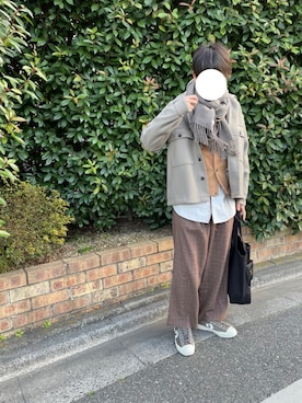 「Confirm（コンファーム）のアイテム（ブルゾン）」を使った、びっきーさん（メンズ・176cm）の冬コーディネート