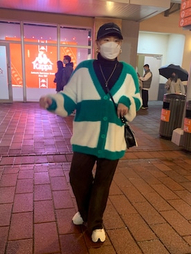 「毛衣」｜Yuさん（レディース・160cm）の冬コーディネート